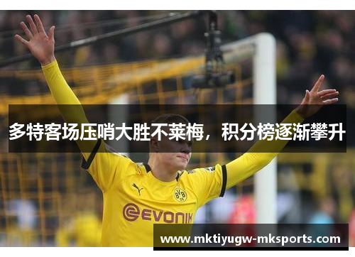 多特客场压哨大胜不莱梅，积分榜逐渐攀升